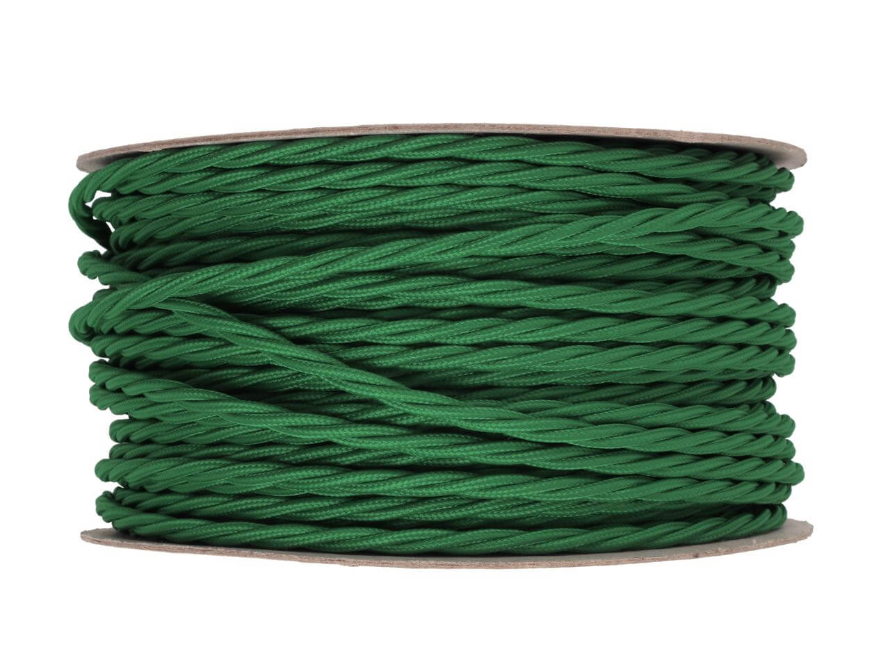 Pea Green Twisted Fabric Cable