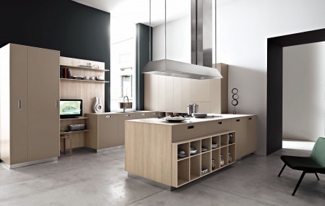 Kora kitchen by Cesar in a smoky-grey finish