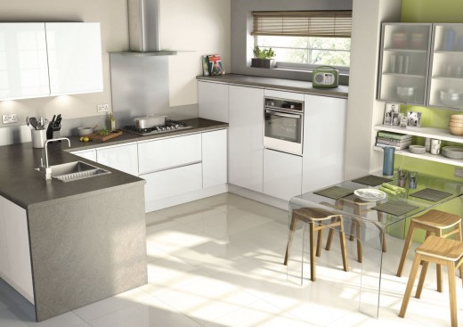 Ram Kitchens’ Millington White Gloss design