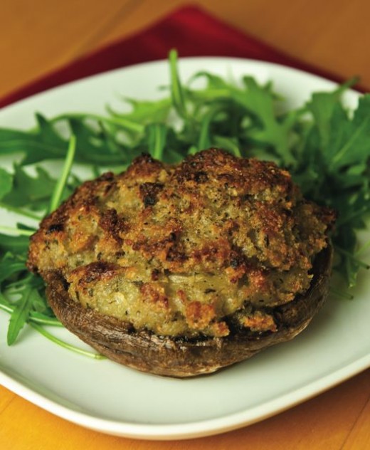 Stilton Stuffed Mushrooms