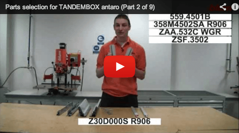Parts selection for TANDEMBOX antaro