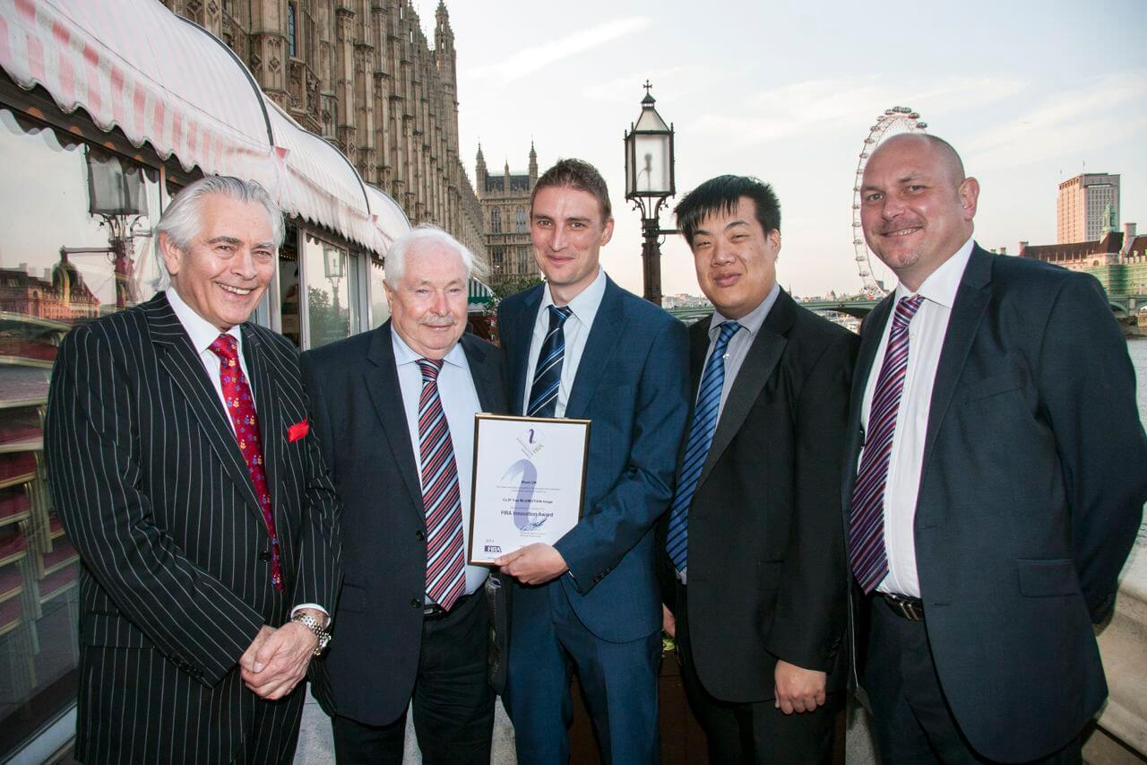 The Blum Technical Team collect a FIRA Innovations Award