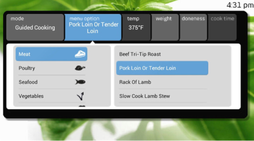 The tech savvy oven can be monitored via smart phone