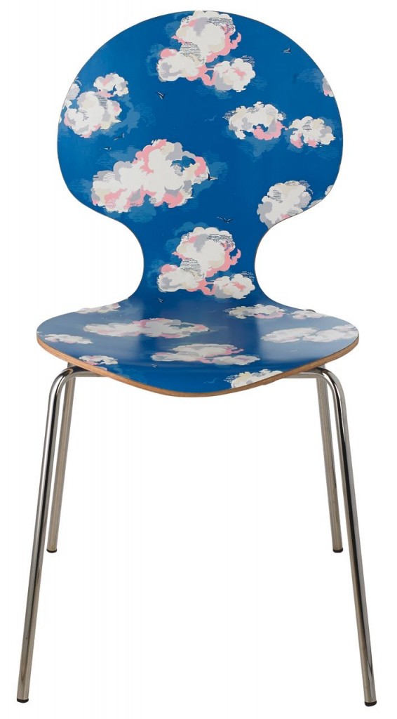 Cath Kidston Cloud bentwood chair with chrome legs is £175