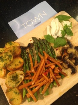 The 15-minute challenge at Outcook, with our winning asparagus sharing platter!