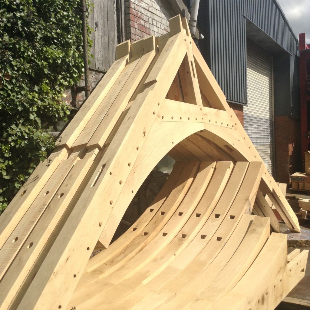 The Welsh Oak Frame workshop, Caersws