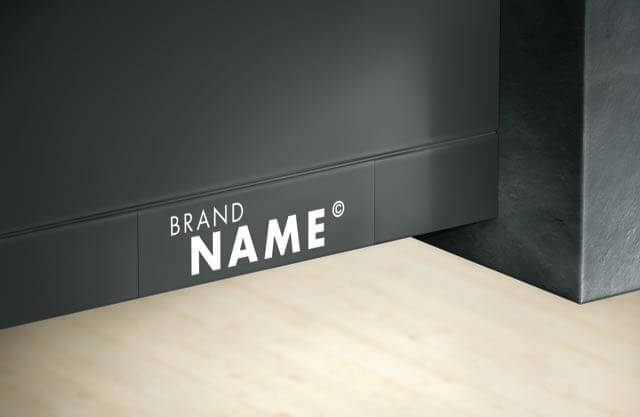 Let us print your name as part of our individual customer branding service
