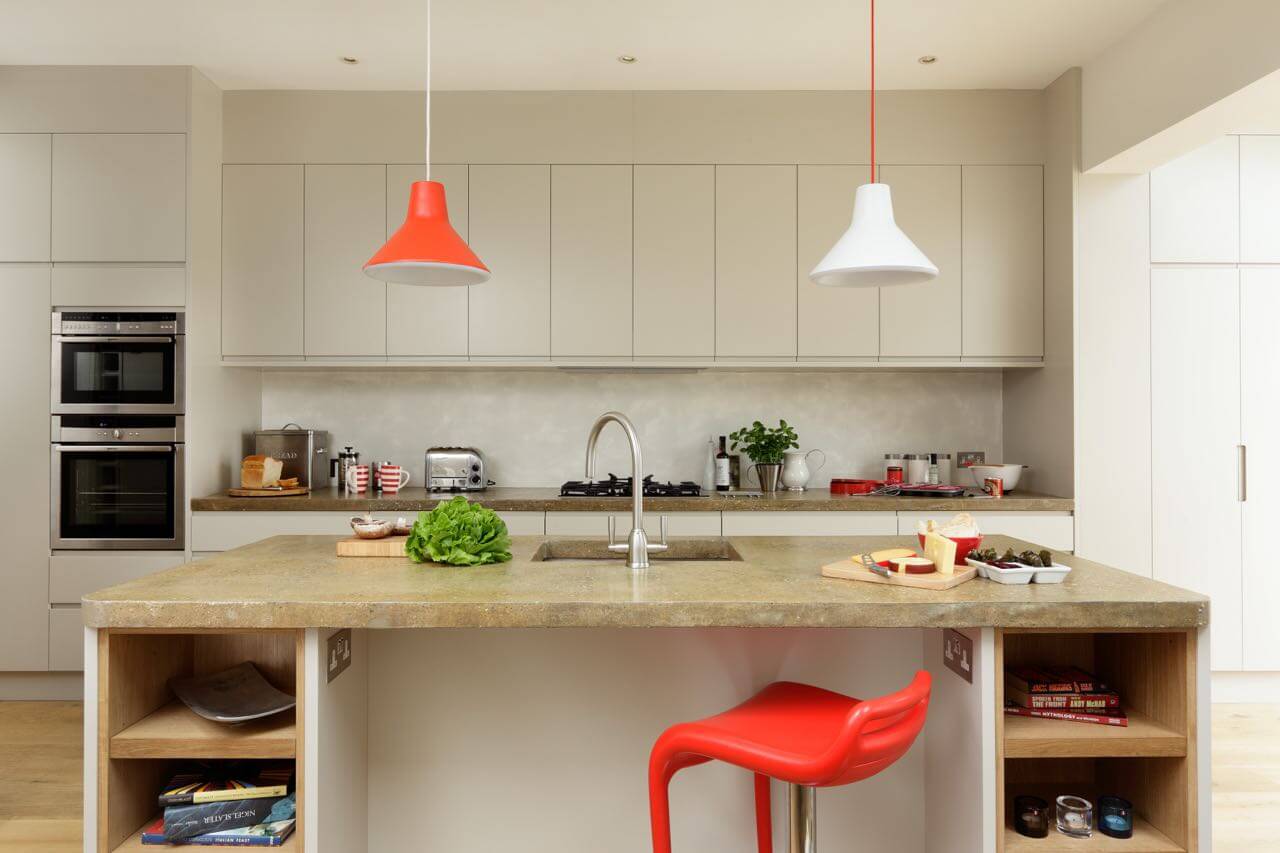 Modern Handless Kitchen - designed by Cue & Co of London 1