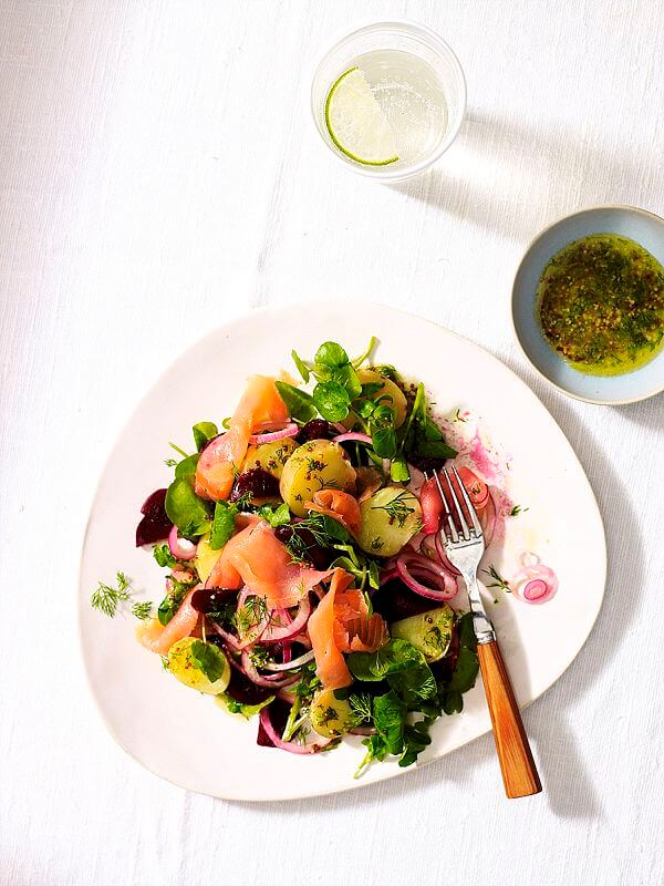 01 Waitrose Scandi-style salad with smoked salmon and beetroot