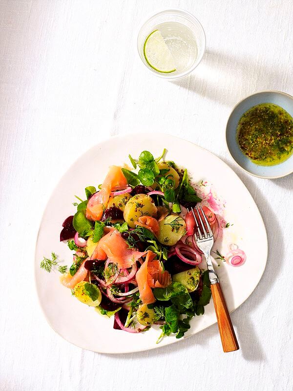 01 Waitrose Scandi-style salad with smoked salmon and beetroot