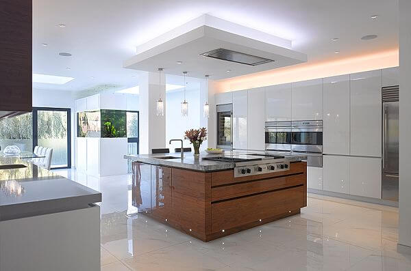 High Gloss Bespoke Kitchen - by Roundhouse - The Kitchen Think