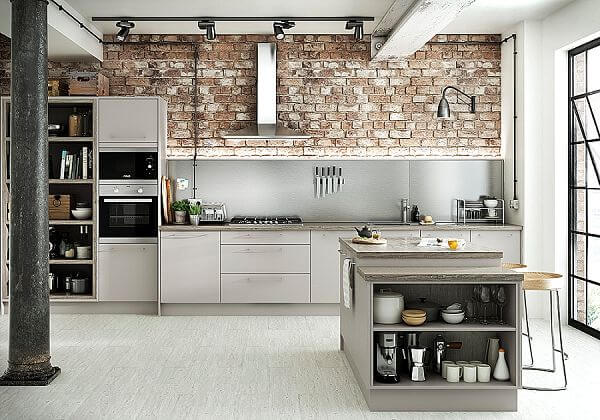 01 Eton Matt Dove Grey Kitchen