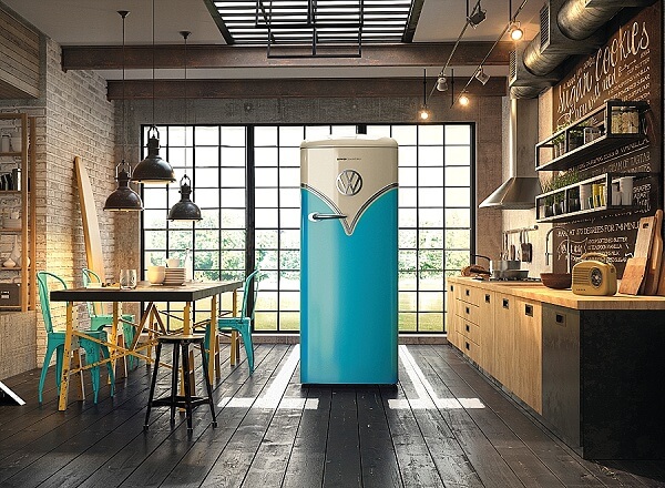 06 Gorenje Special Edition VW Bulli OBRB153BL Retro Refrigerator - lifestyle high res