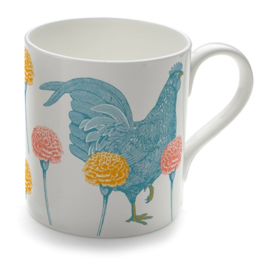 Chicken & Carnation Mug Thornback & Peel £12