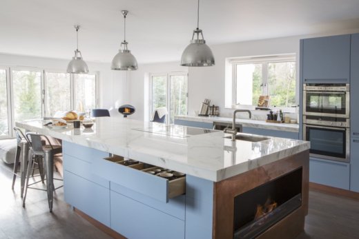Blue & Copper kitchen