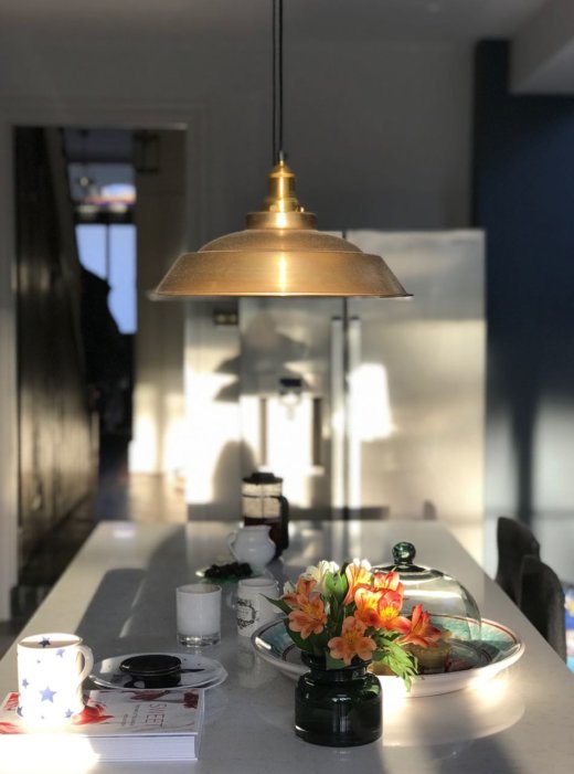 Industville Brooklyn Step Pendant Brass