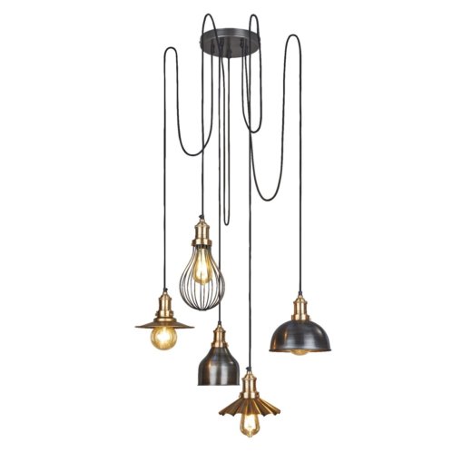 Industville Globe Cluster Shade Chandelier