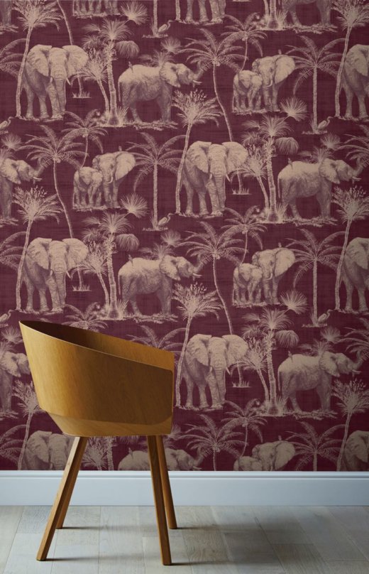 Arthouse Elephant Grove Aubergine